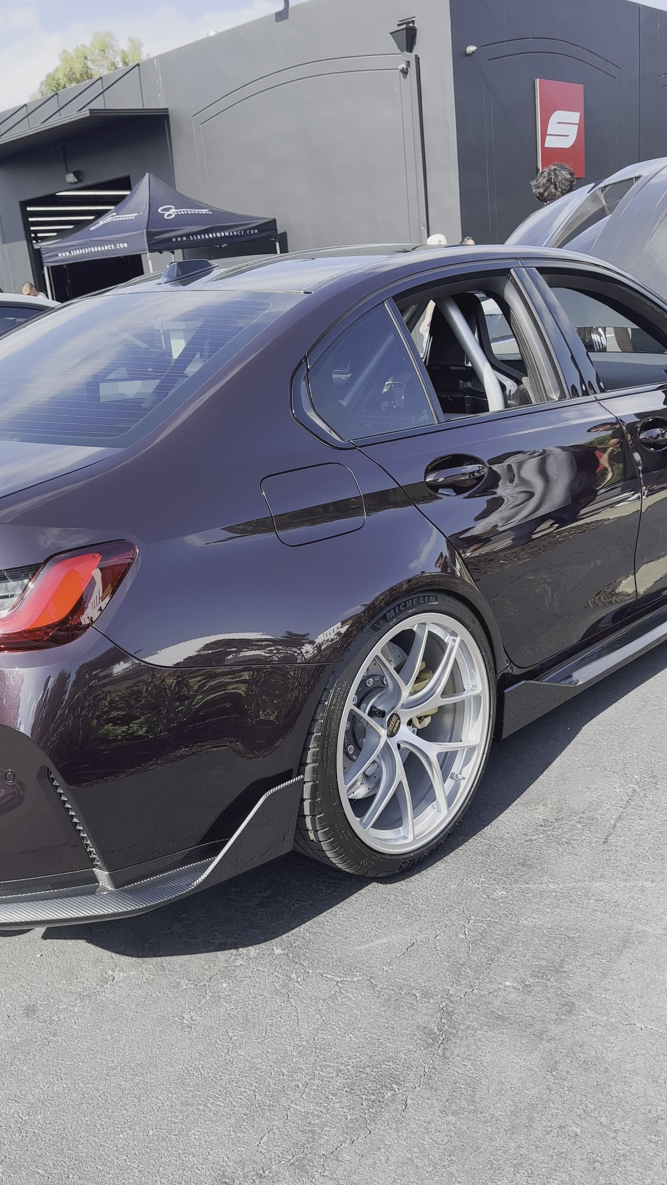 G80 M3 Carbon Fiber Rear Bumper Diffuser Side Spats