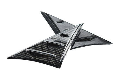 Toyota Supra MKV carbon fiber wind deflectors – view 1