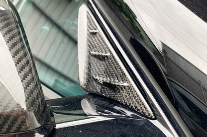 Toyota Supra MKV carbon fiber wind deflectors – view 2
