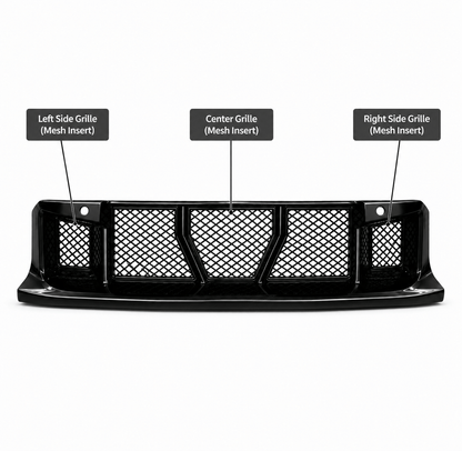 BMW G87 M2 five-piece lower front bumper protective mesh — image 2