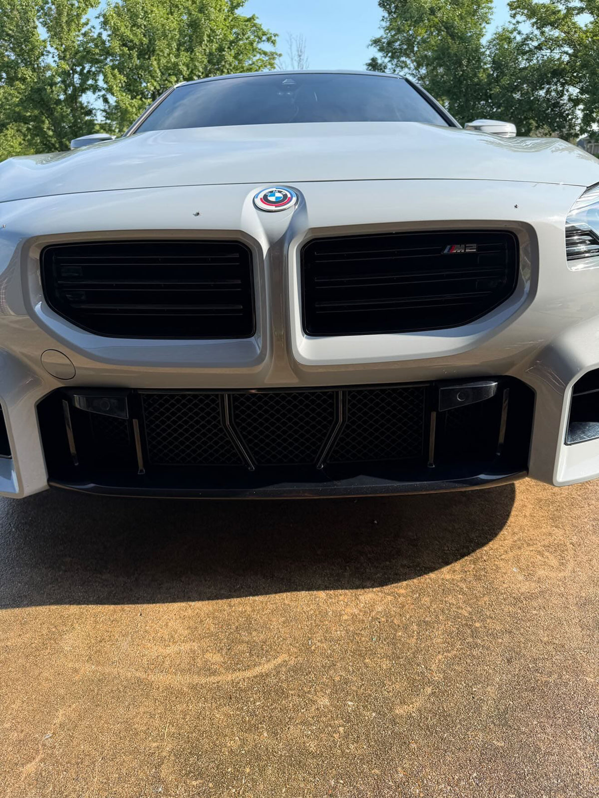 BMW G87 M2 five-piece lower front bumper protective mesh — image 6