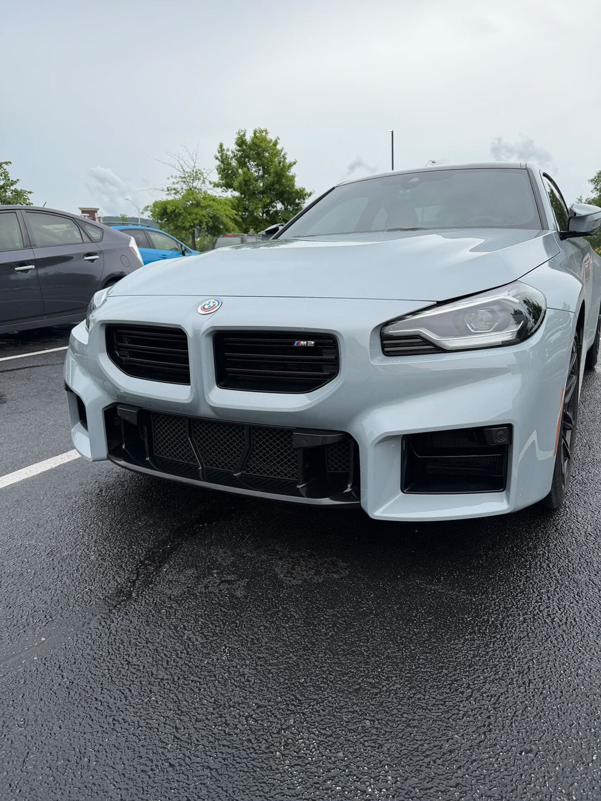 BMW G87 M2 five-piece lower front bumper protective mesh — image 11