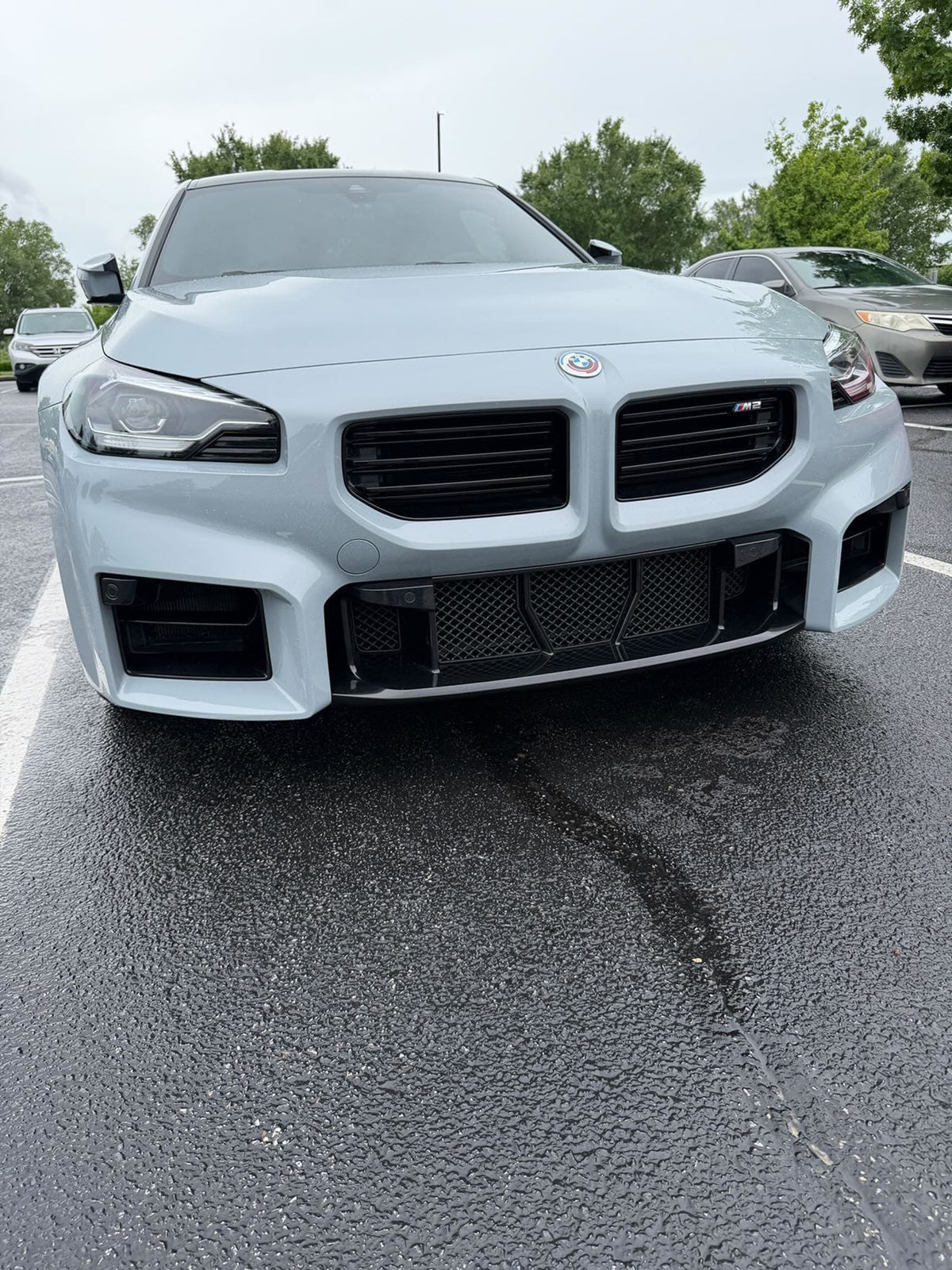 BMW G87 M2 five-piece lower front bumper protective mesh — image 10