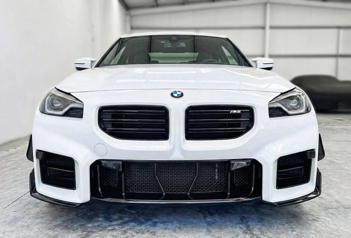 BMW G87 M2 five-piece lower front bumper protective mesh — image 12