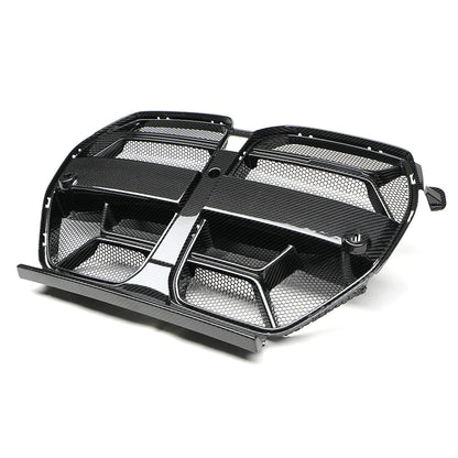 BMW G82 M4 CSL dry carbon grille protective mesh detail