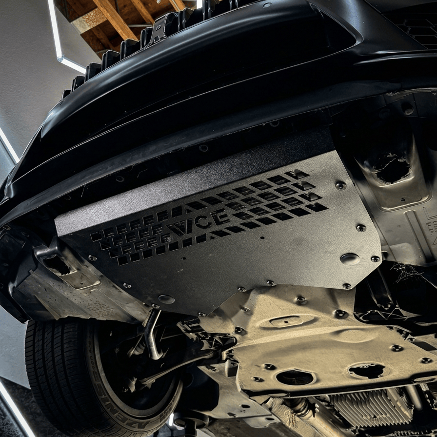 WCE Performance Skid Plates WCE S63TU Metal Oil Cooler Guard Skid Plate - F91 F92 F93 M8