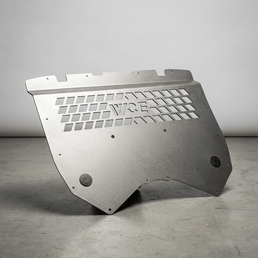 WCE Performance Skid Plates WCE S63TU Metal Oil Cooler Guard Skid Plate - F91 F92 F93 M8