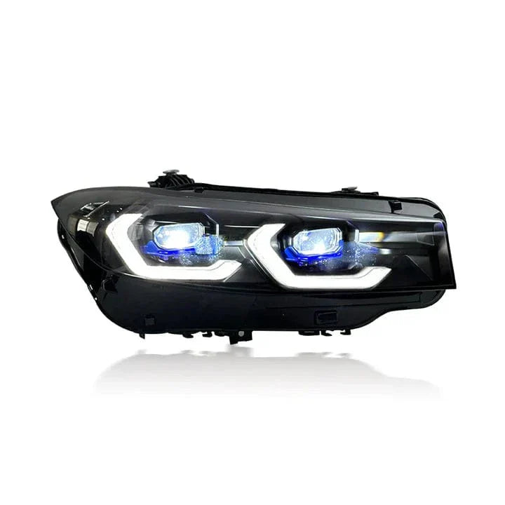 West Coast Euros Lighting G8x Laser Style Color Switching Yellow/White LED Headlights - G20 3 Series (LCI)