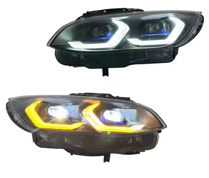 West Coast Euros Lighting Laser Style Yellow/White Color Switching LED Headlights V2 - E9X M3 / E92 3 Series
