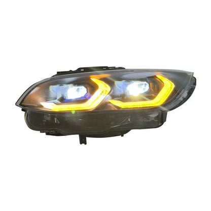 West Coast Euros Lighting Laser Style Yellow/White Color Switching LED Headlights V2 - E9X M3 / E92 3 Series